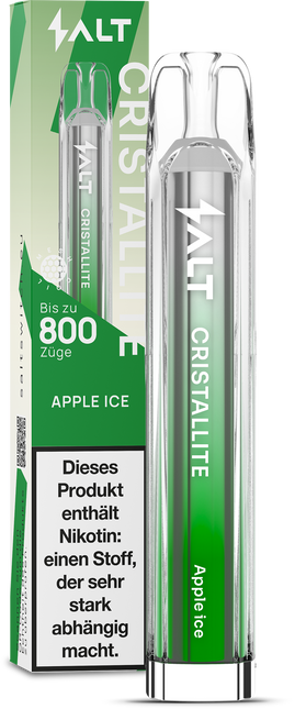 SALT Cristallite Einweg E-Zigarette Apple Ice 20mg/ml