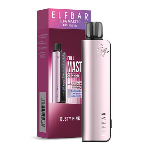 ELFBAR ELFA MASTER Basisgerät Dusty Pink wiederaufladbares Pod-System