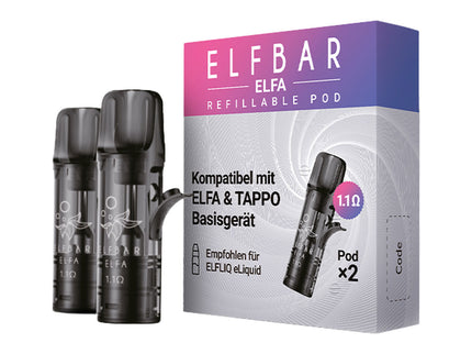 Elfbar Elfa Refillable Pods 1,1 Ohm ELFA Tappo Leerpods