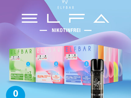 Elfbar ELFA Prefilled Pods ohne Nikotin 0mg