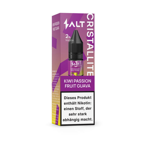 Salt Cristallite E-Liquid Kiwi Passion Fruit Guava 10ml Box
