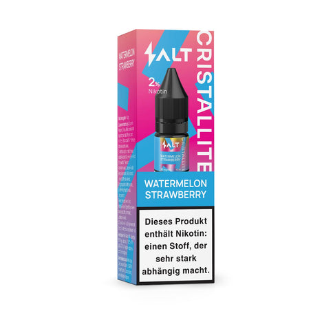Salt Cristallite E-Liquid Watermelon Strawberry 10ml Box
