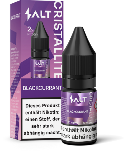 SALT Cristallite E-Liquid Blackcurrant 20mg/ml 