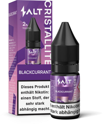 Salt Cristallite E-Liquid Blackcurrant 10ml Combo