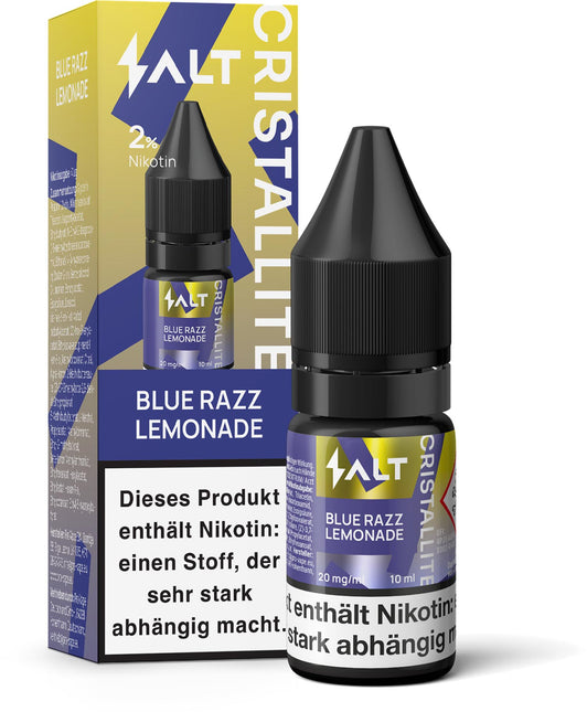 Salt Cristallite E-Liquid Blue Razz Lemonade 10ml Combo