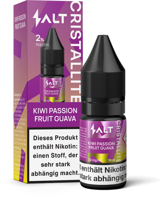 SALT Cristallite E-Liquid Kiwi Passion Fruit Guava 20mg/ml 