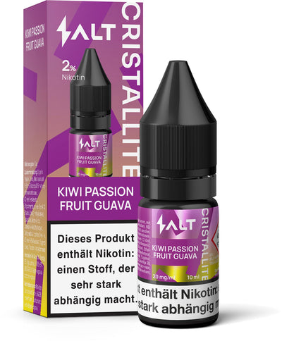 Salt Cristallite E-Liquid Kiwi Passion Fruit Guava 10ml Combo