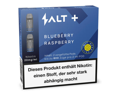 Salt Plus Pods 2er Packung Blueberry Raspberry 4ml 