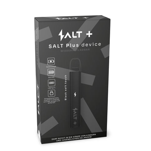 Salt Plus Device Black Soft Touch