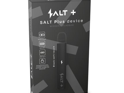 Salt Plus Gerät - Black Soft Touch (Wiederaufladbar)