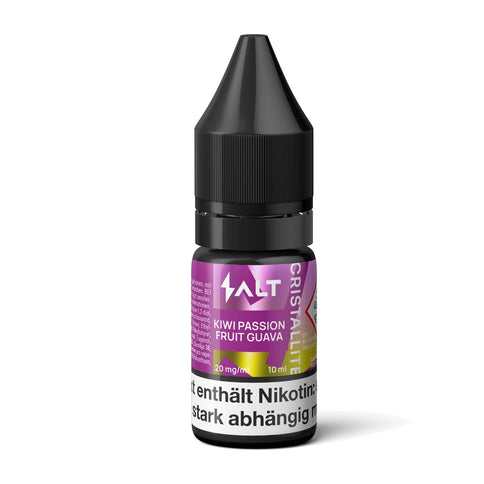 Salt Cristallite E-Liquid Kiwi Passion Fruit Guava 10ml Bottle