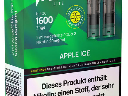 Salt Plus Lite Pods 2er Packung Apple Ice 4ml Box