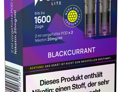Salt Plus Lite Pods 2er Packung Blackcurrant 4ml Box