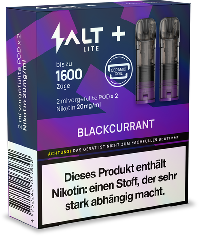 SALT Plus LITE Pod System Blackcurrant 20mg/ml 