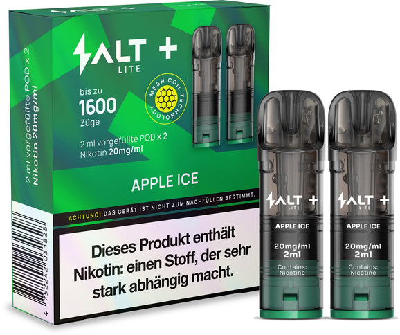 Salt Plus Lite Pods 2er Packung Apple Ice 4ml Combo