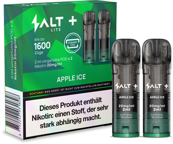 SALT Plus LITE Pod System 2x Pods Apple Ice 20mg/ml 