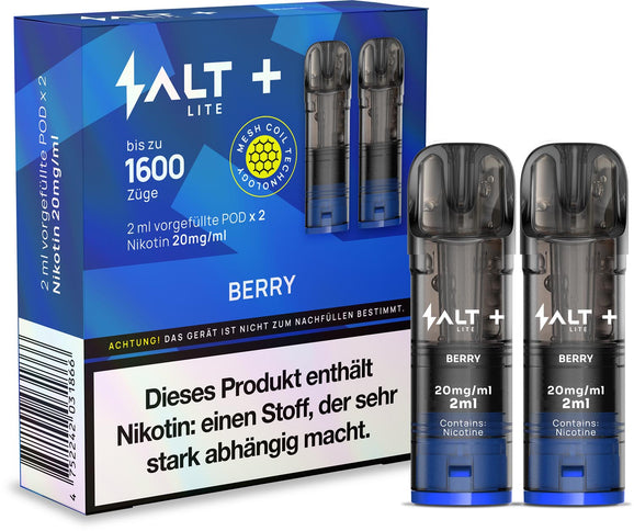 Salt Plus Lite Pods 2er Packung Berry 4ml Combo