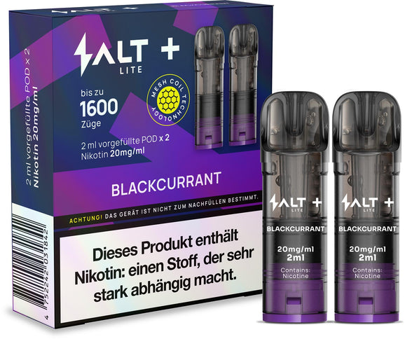 Salt Plus Lite Pods 2er Packung Blackcurrant 4ml Combo