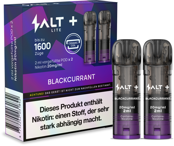 SALT Plus LITE Pod System 2x Pods Blackcurrant 20mg/ml 