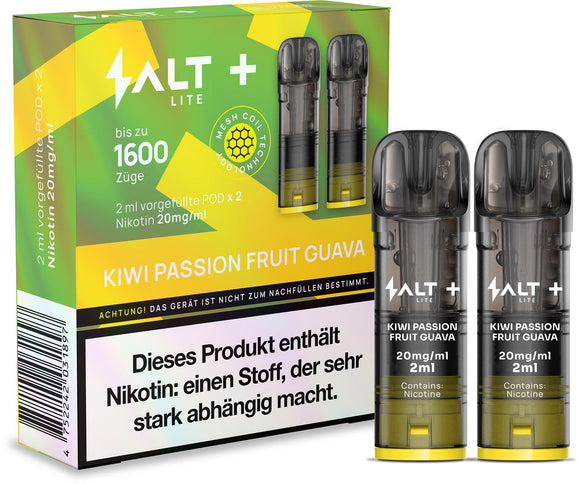 Salt Plus Lite Pods 2er Packung Kiwi Passion Fruit Guava 4ml Combo