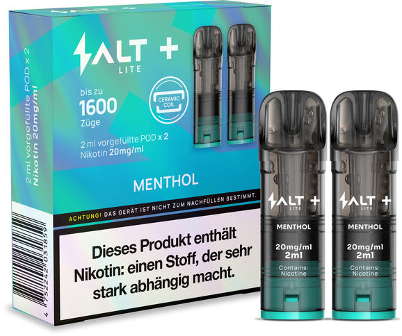 SALT Plus LITE Pod System 2x Pods Menthol 20mg/ml 