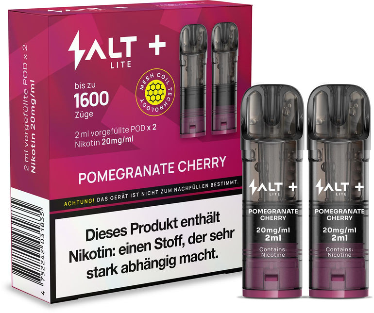 Salt Plus Lite Pods 2er Packung Pomegranate Cherry 4ml Combo