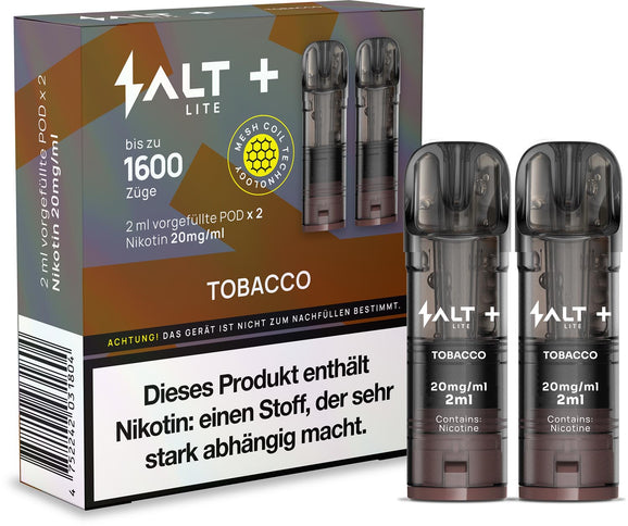 Salt Plus Lite Pods 2er Packung Tobacco 4ml Combo