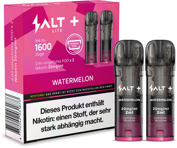 SALT Plus LITE Pod System 2x Pods Watermelon 20mg/ml 