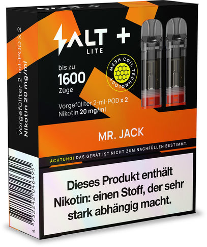Salt Plus Lite Pods 2er Packung Mr. Jack 4ml Box
