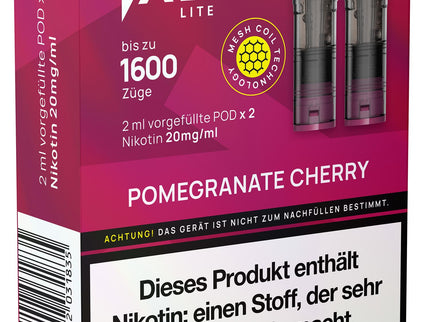 Salt Plus Lite Pods 2er Packung Pomegranate Cherry 4ml Box