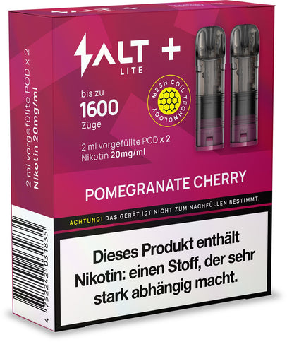 Salt Plus Lite Pods 2er Packung Pomegranate Cherry 4ml Box
