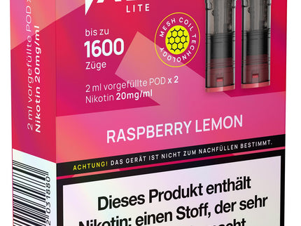 Salt Plus Lite Pods 2er Packung Raspberry Lemon 4ml Box