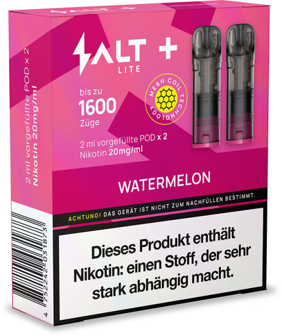 Salt Plus Lite Pods 2er Packung Watermelon 4ml Box