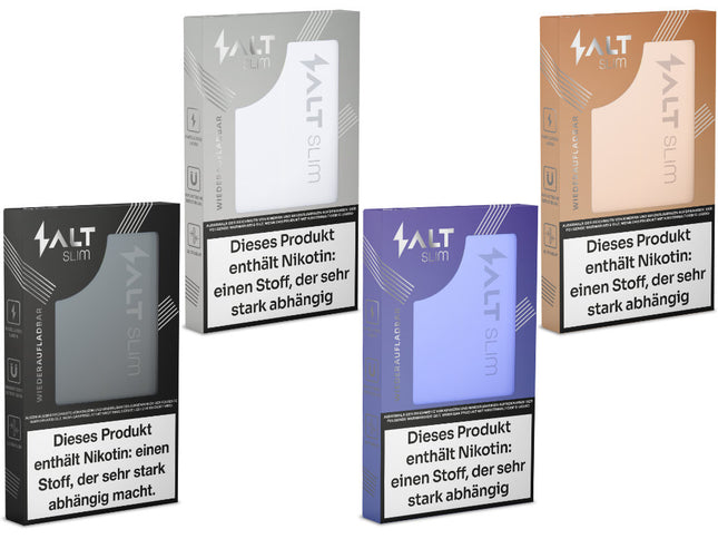 Salt Slim Gerät Schwarz wiederaufladbares Pod-System