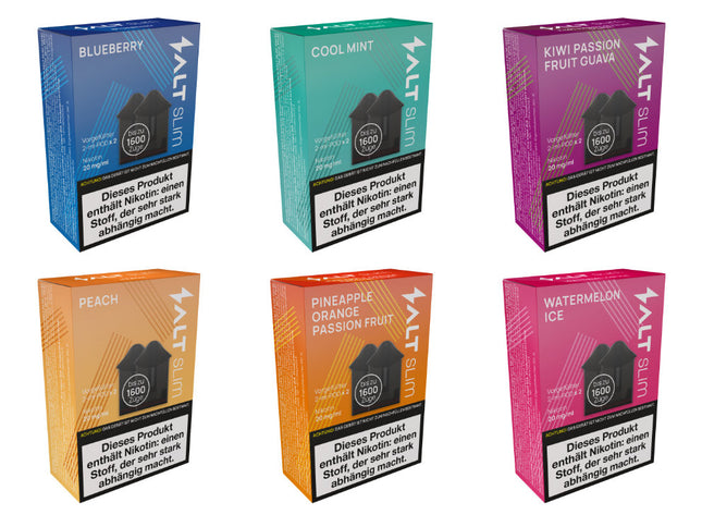 Salt Slim 2er Pods mit verschiedenen Geschmacksrichtungen