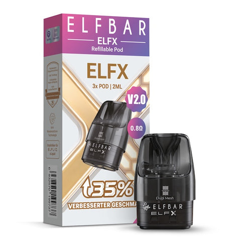 Elfbar ELFX V2.0 Refillable Pod 0,8 Ohm ELFX Leerpod