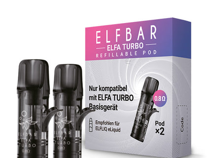 Elfbar Elfa Refillable Pods 0,8 Ohm Turbo Leerpods
