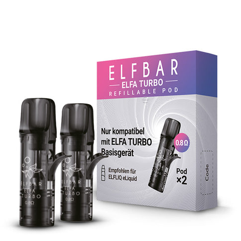 Elfbar Elfa Refillable Pods 0,8 Ohm Turbo Leerpods