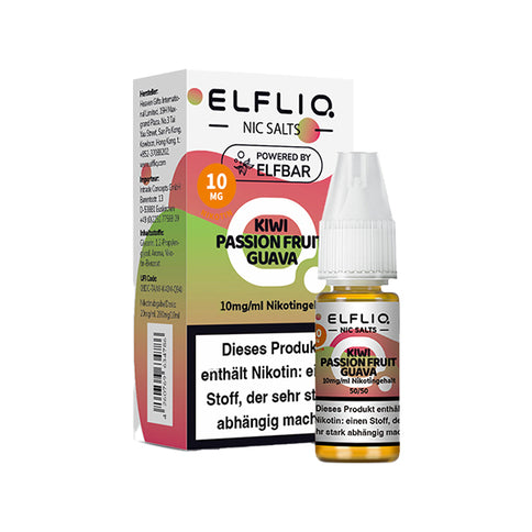 Elf Bar Elfliq Kiwi Passion Fruit Guava 10mg Nikotinsalz Liquid