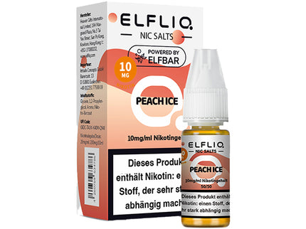 Elf Bar Elfliq Peach Ice 10mg Nikotinsalz Liquid