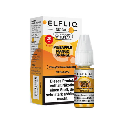 Elf Bar Elfliq Pineapple Mango Orange 20mg Nikotinsalz Liquid