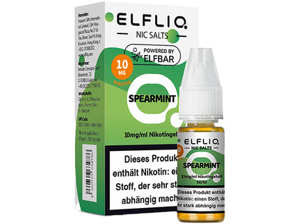 Elf Bar Elfliq Spearmint 10mg Nikotinsalz Liquid