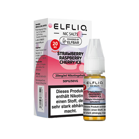 Elf Bar Elfliq Strawberry Raspberry Cherry Ice 20mg Nikotinsalz Liquid