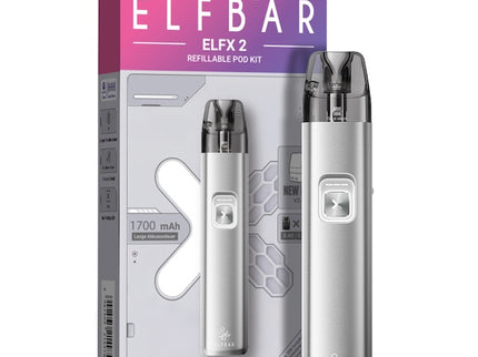 Elfbar ELFX 2 Kit Titanium Silver wiederaufladbares kit