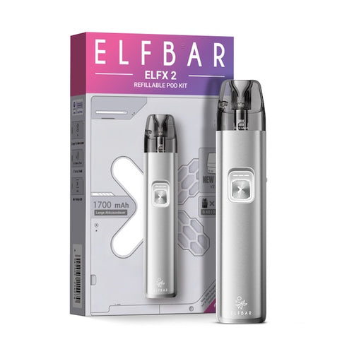 Elfbar ELFX 2 Kit Titanium Silver wiederaufladbares kit