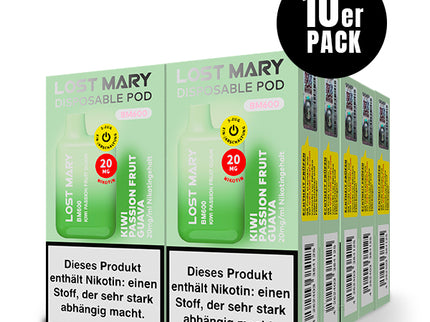 Lost Mary BM600 Kiwi Passionfruit Guava 20mg 10er pack