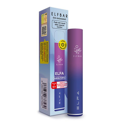 Elfbar ELFA Akkuträger Aurora Purple wiederaufladbares Pod-System