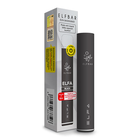 Elfbar ELFA Akkuträger Black wiederaufladbares Pod-System