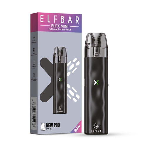 Elfbar ELFX Mini wiederaufladbares Pod-System Black