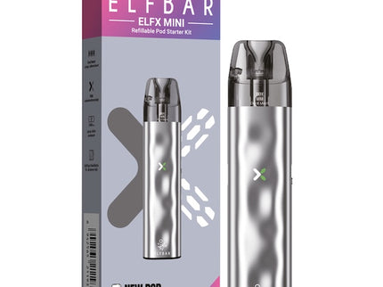 Elfbar ELFX Mini wiederaufladbares Pod-System Silver